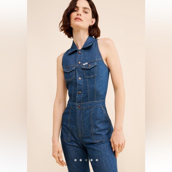 Wrangler Racer Back Denim Cat Suit - Picture 8 of 12